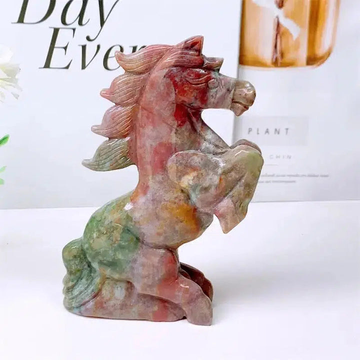 Ocean Jasper Stallion Carving