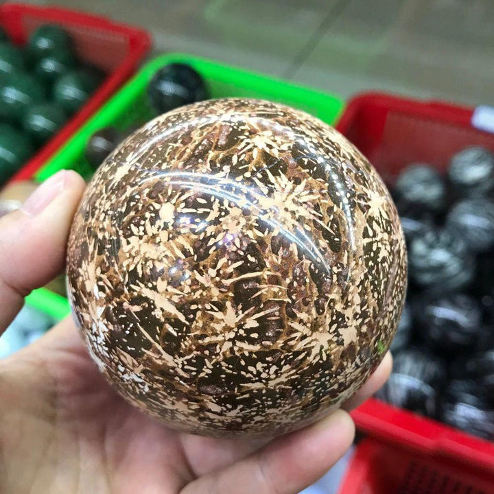 Orange Astrophyllite Crystal Sphere