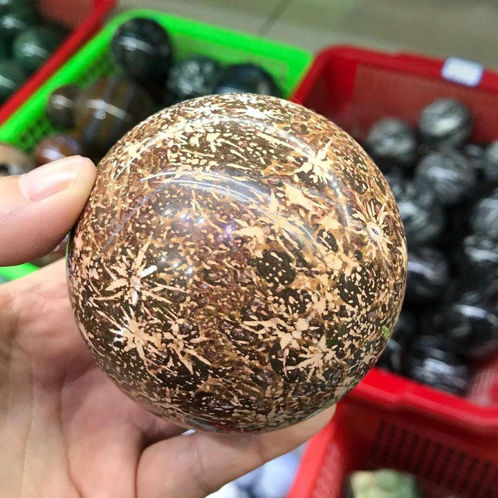 Orange Astrophyllite Crystal Sphere