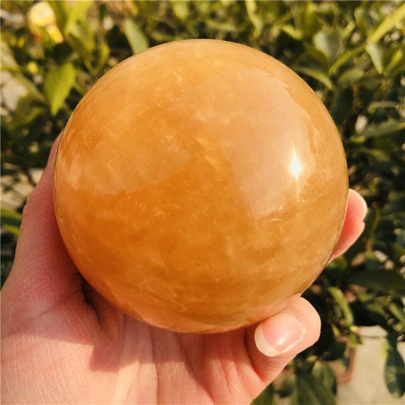 Orange Calcite Sphere