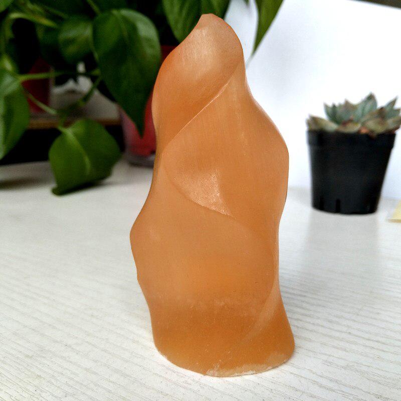 Orange Selenite Crystal Flame