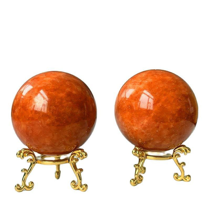 Orange Sunstone Crystal Sphere