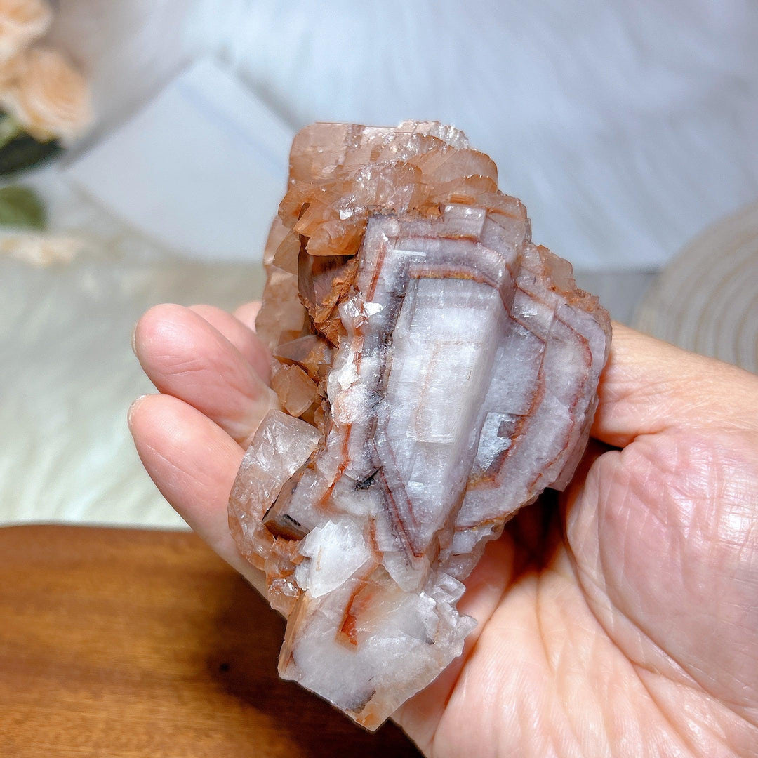 'Pagoda' Calcite Raw Cluster High Quality