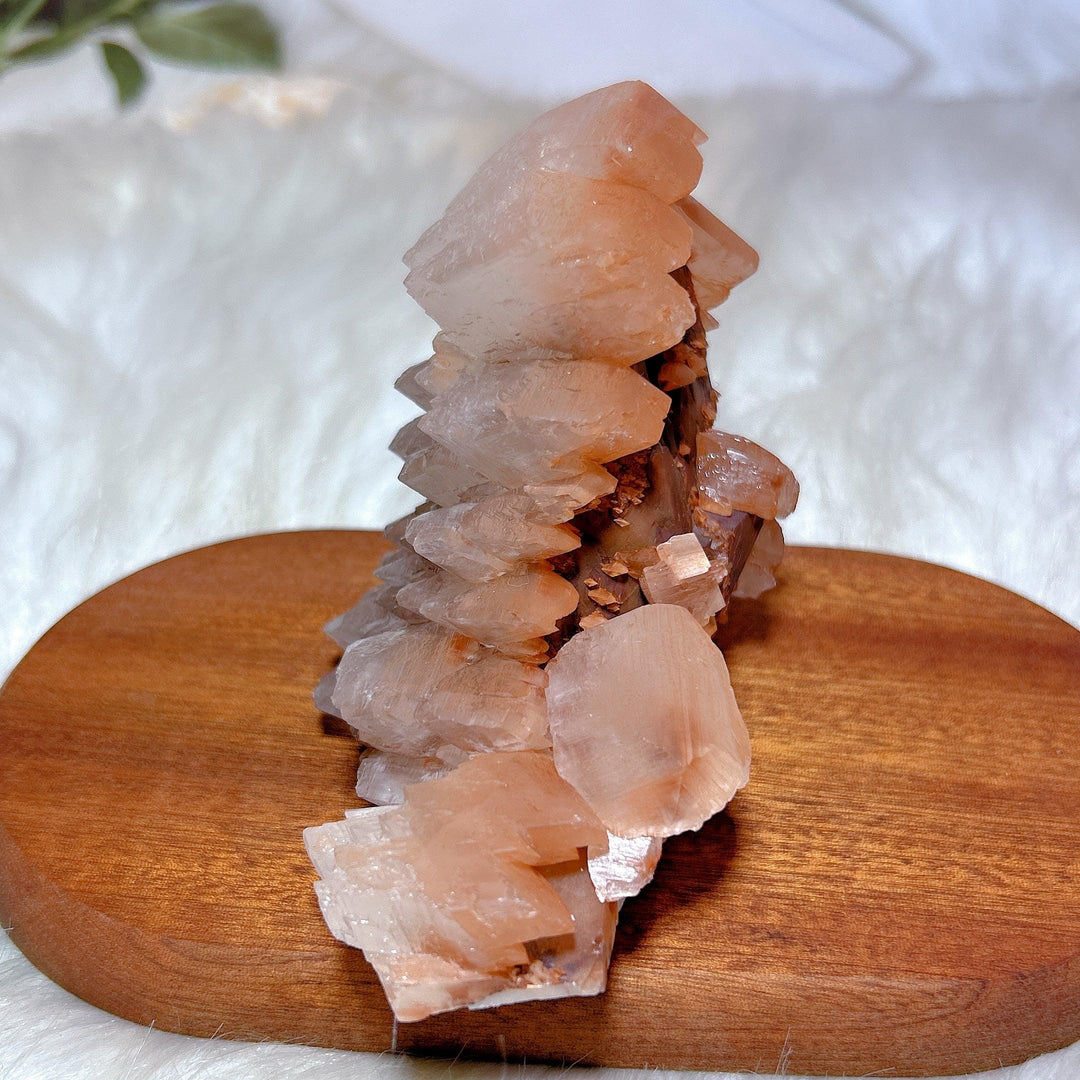 'Pagoda' Calcite Raw Cluster High Quality