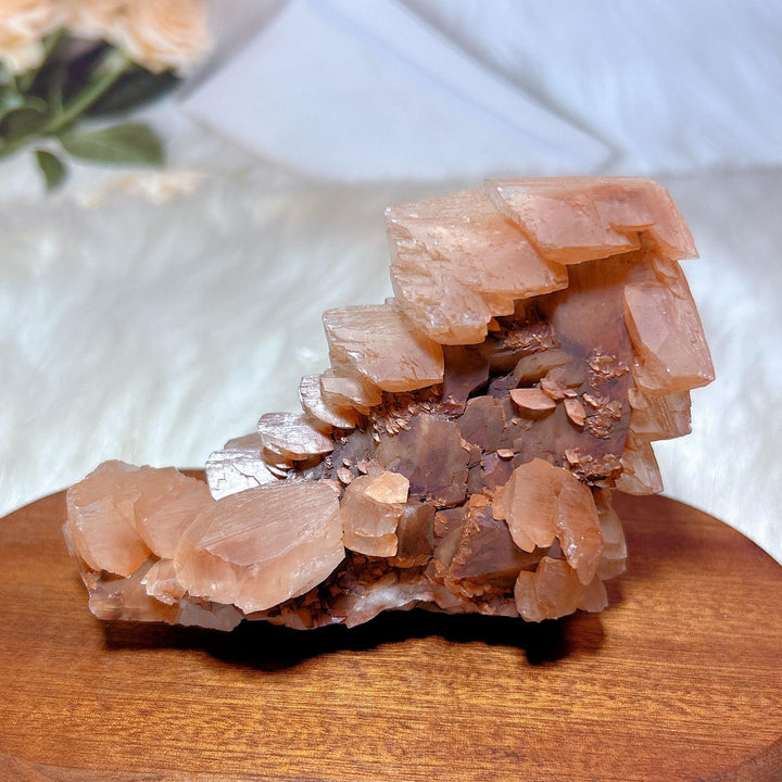 'Pagoda' Calcite Raw Cluster High Quality