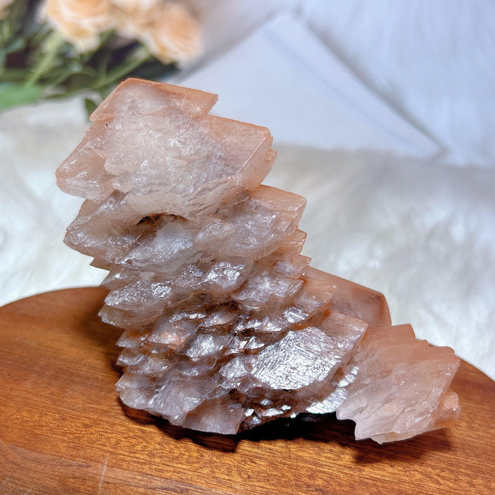 'Pagoda' Calcite Raw Cluster High Quality