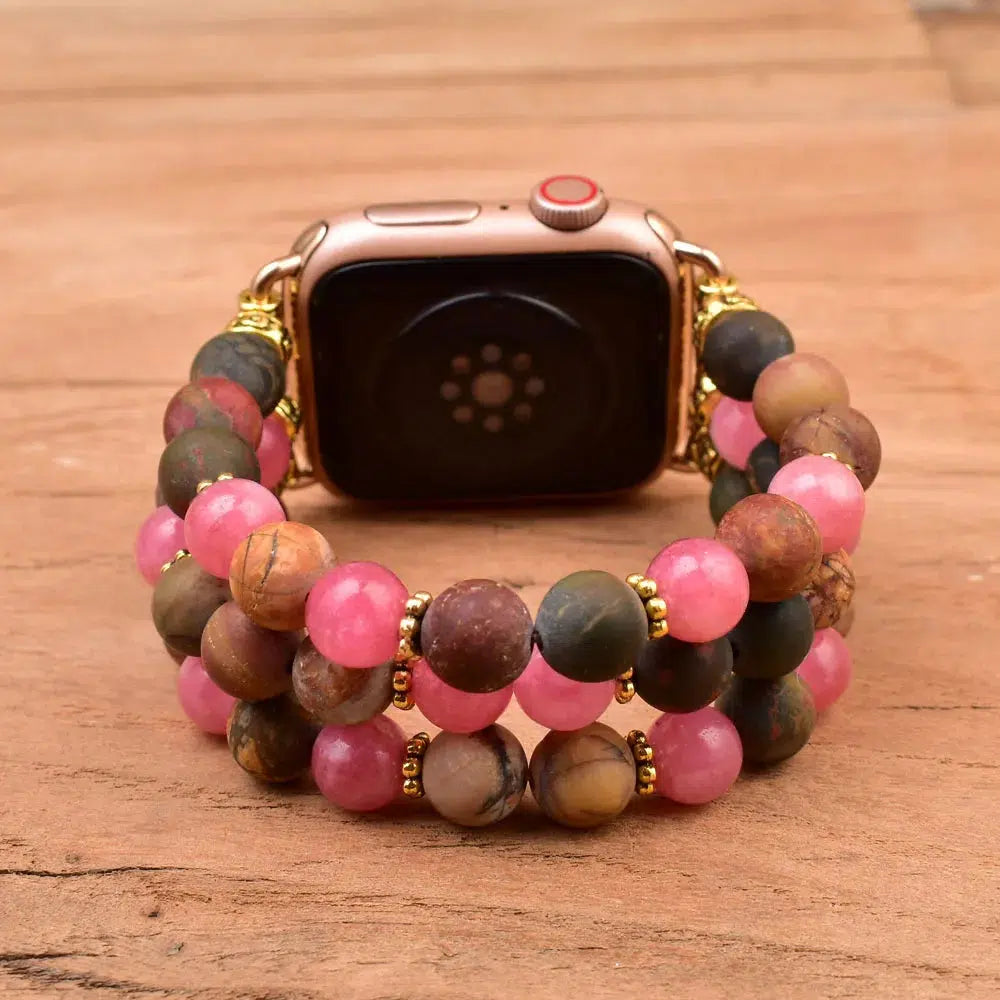 Picasso Pink Jasper Apple Watch Band