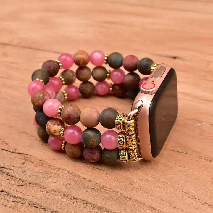 Picasso Pink Jasper Apple Watch Band