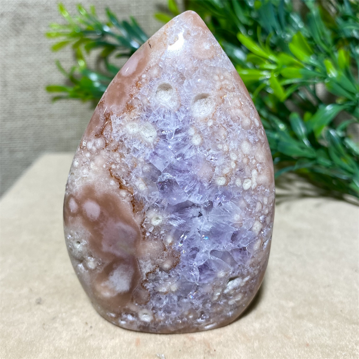 Pink Amethyst Drusy Freeform