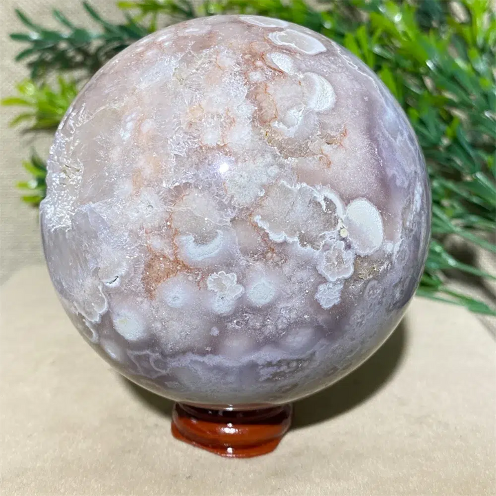 Pink Amethyst Geode Crystal Sphere