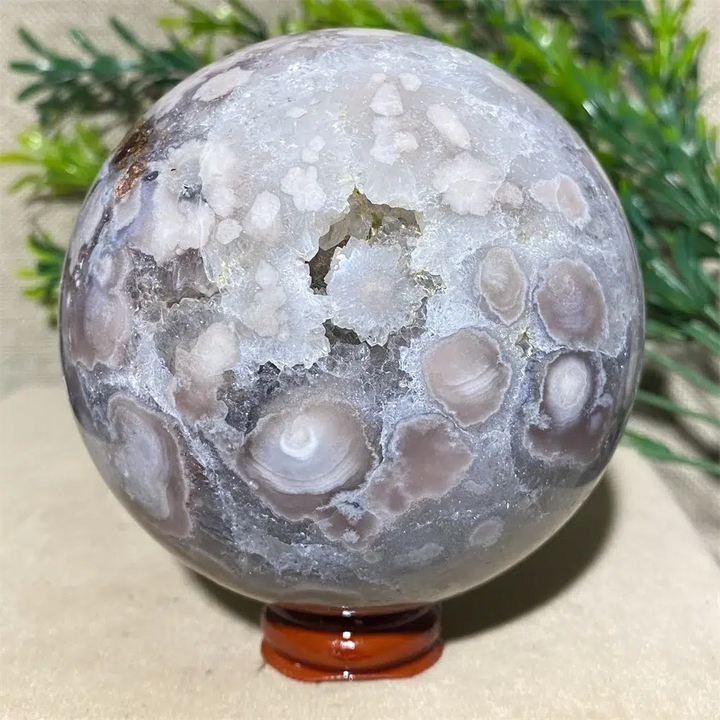 Pink Amethyst Geode Crystal Sphere