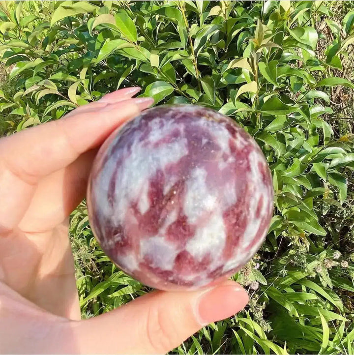 Pink Tourmaline Crystal Sphere