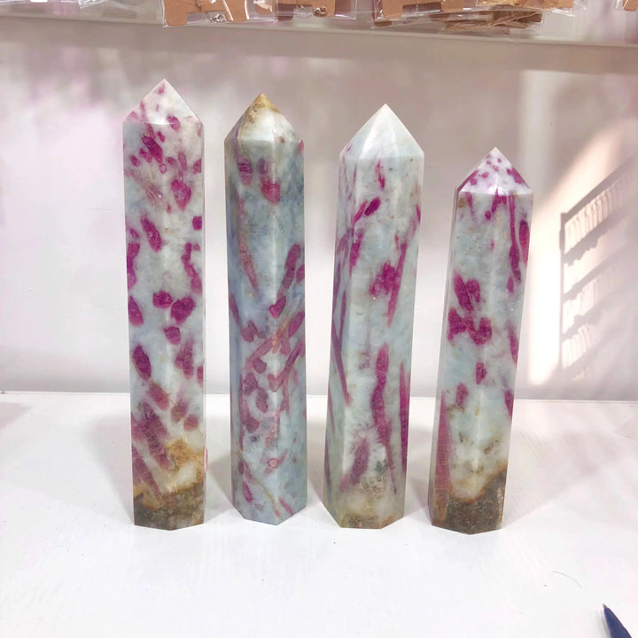 Pink Tourmaline Crystal Tower