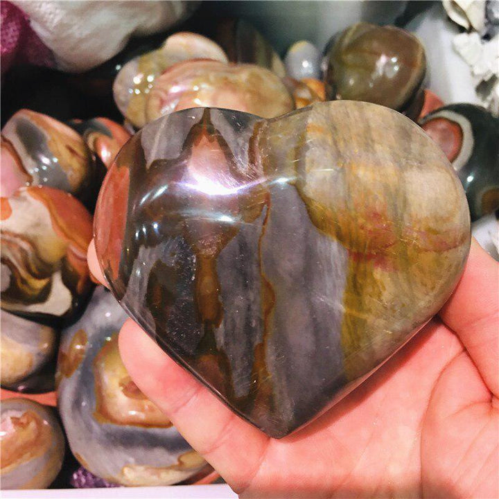 Polychrome Jasper Crystal Heart