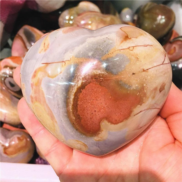 Polychrome Jasper Crystal Heart