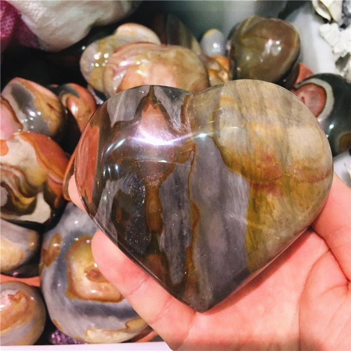 Polychrome Jasper Crystal Heart