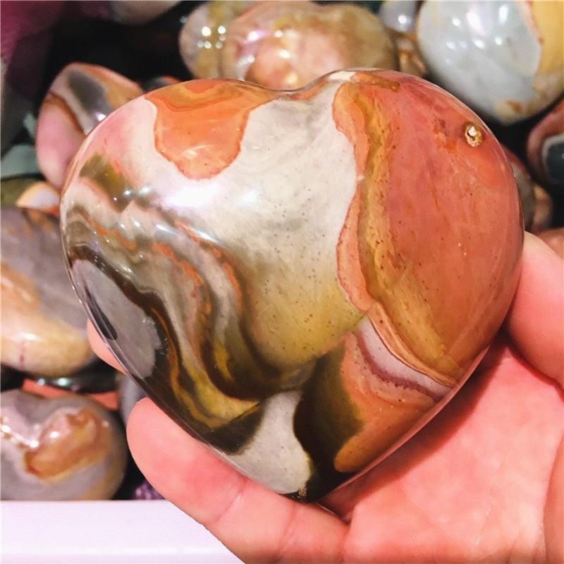 Polychrome Jasper Crystal Heart