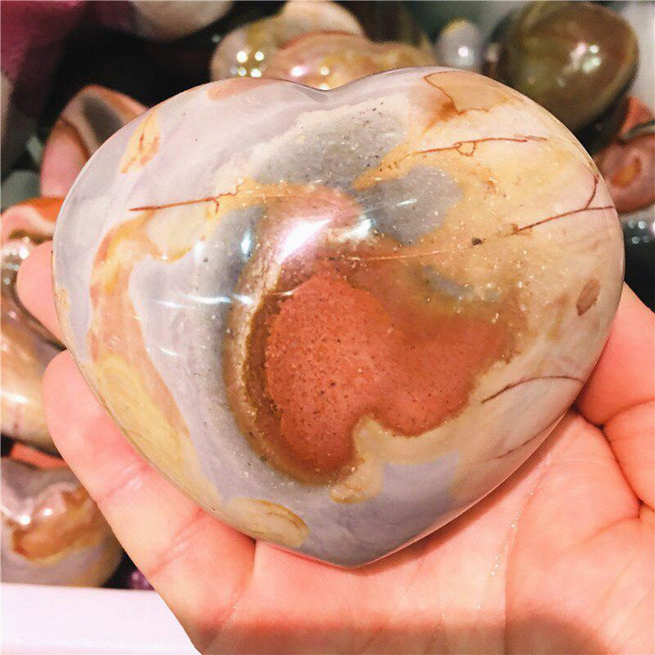 Polychrome Jasper Crystal Heart