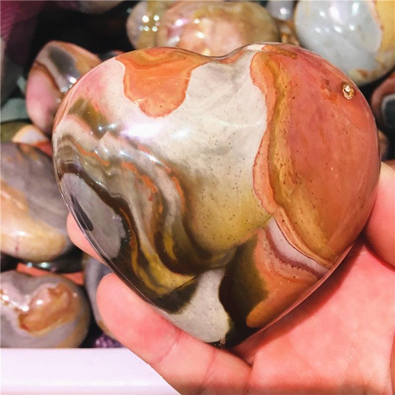 Polychrome Jasper Crystal Heart