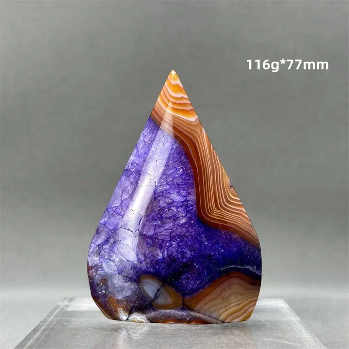 Purple Agate Freeform Torch