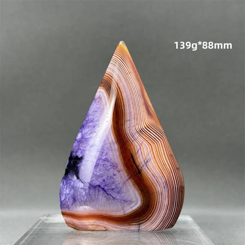 Purple Agate Freeform Torch