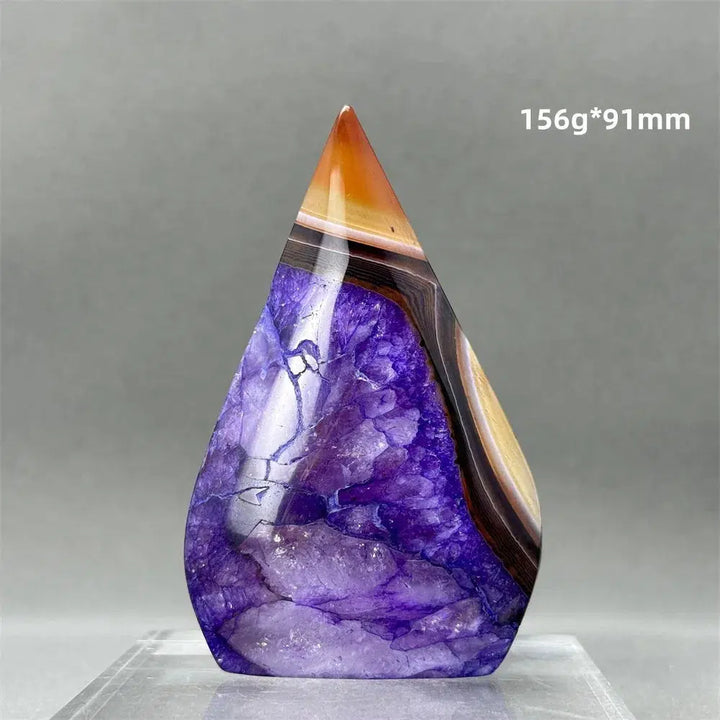 Purple Agate Freeform Torch