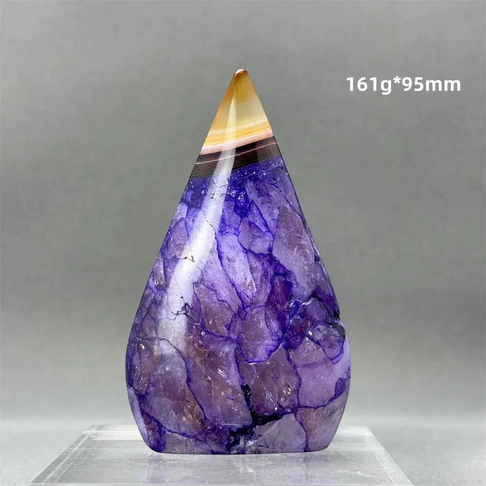 Purple Agate Freeform Torch