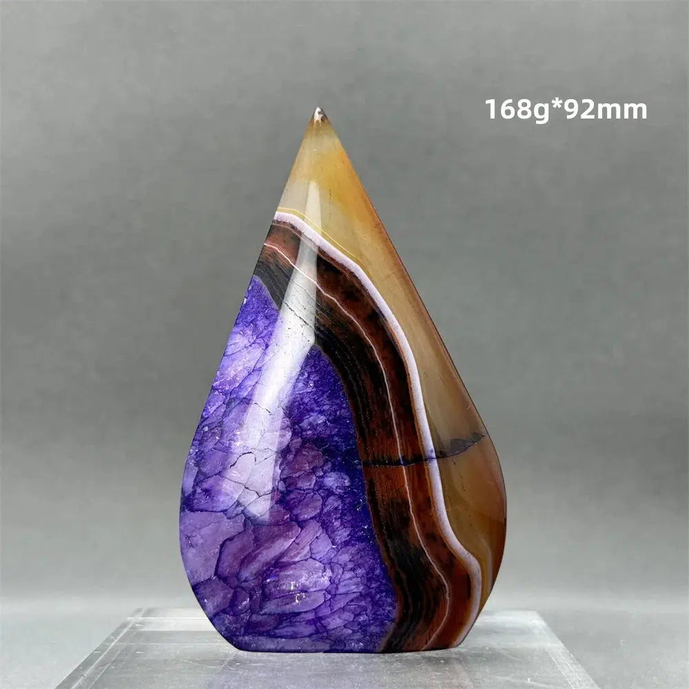 Purple Agate Freeform Torch