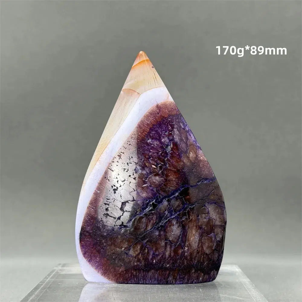 Purple Agate Freeform Torch