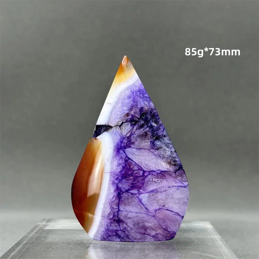 Purple Agate Freeform Torch