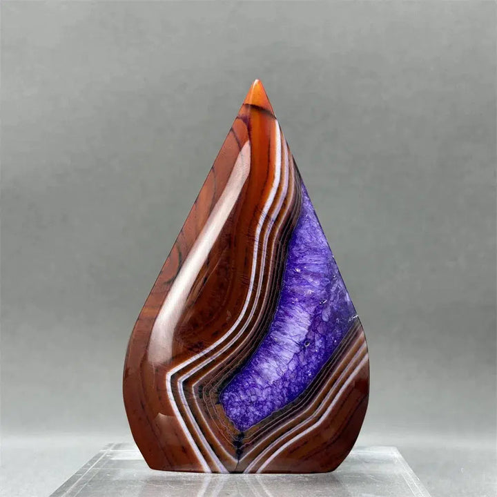 Purple Agate Freeform Torch