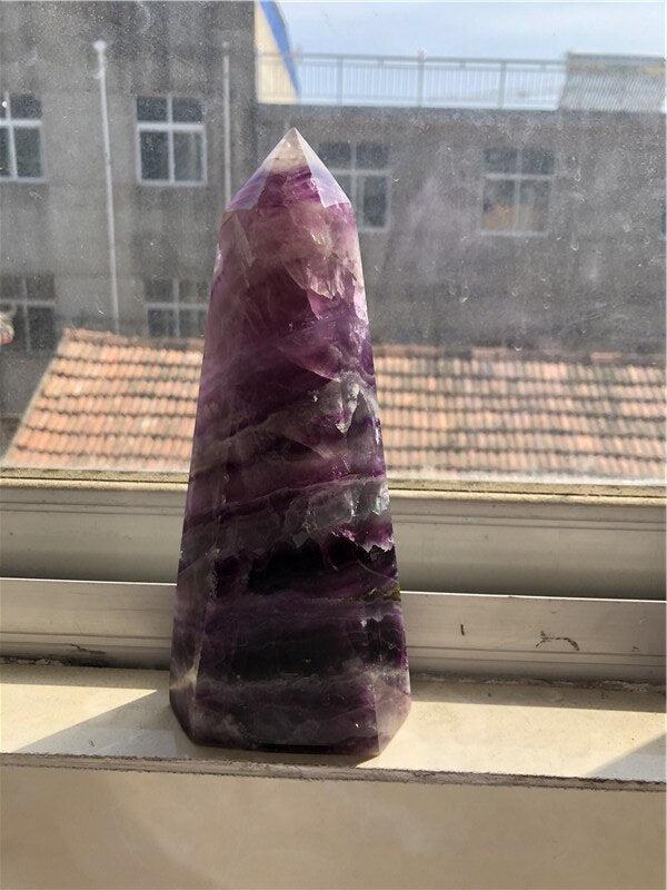 Purple Fluorite Obelisk Tower