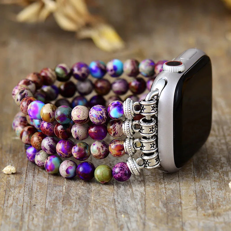 Purple Jasper Apple iWatch Strap