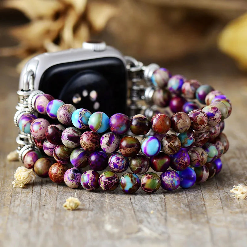 Purple Jasper Apple iWatch Strap