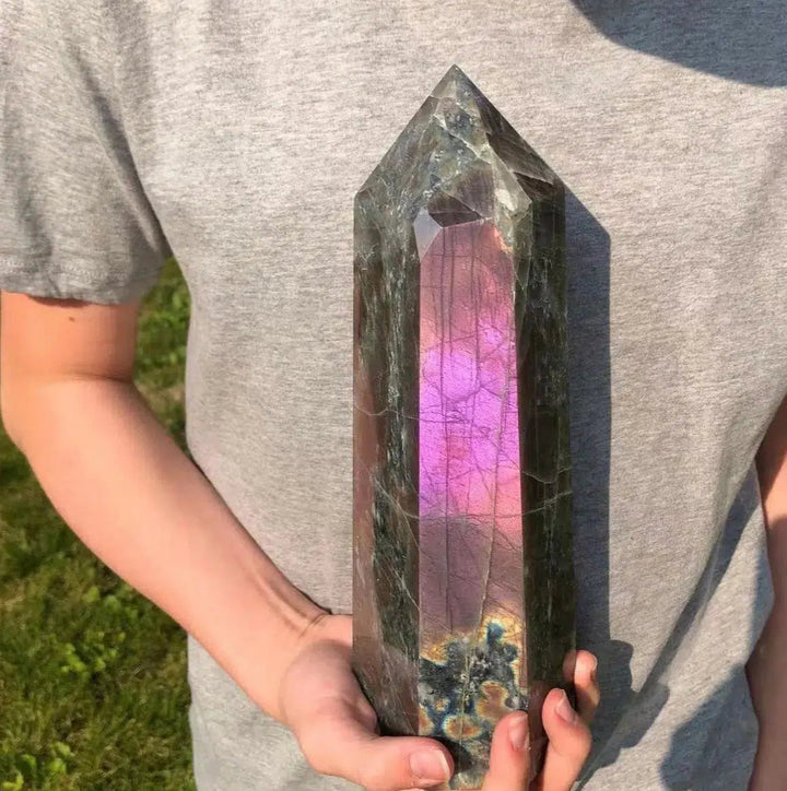 Purple Labradorite Tower