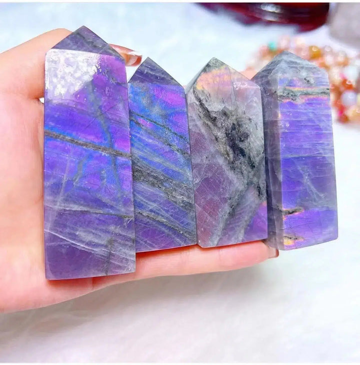 Purple Labradorite Tower