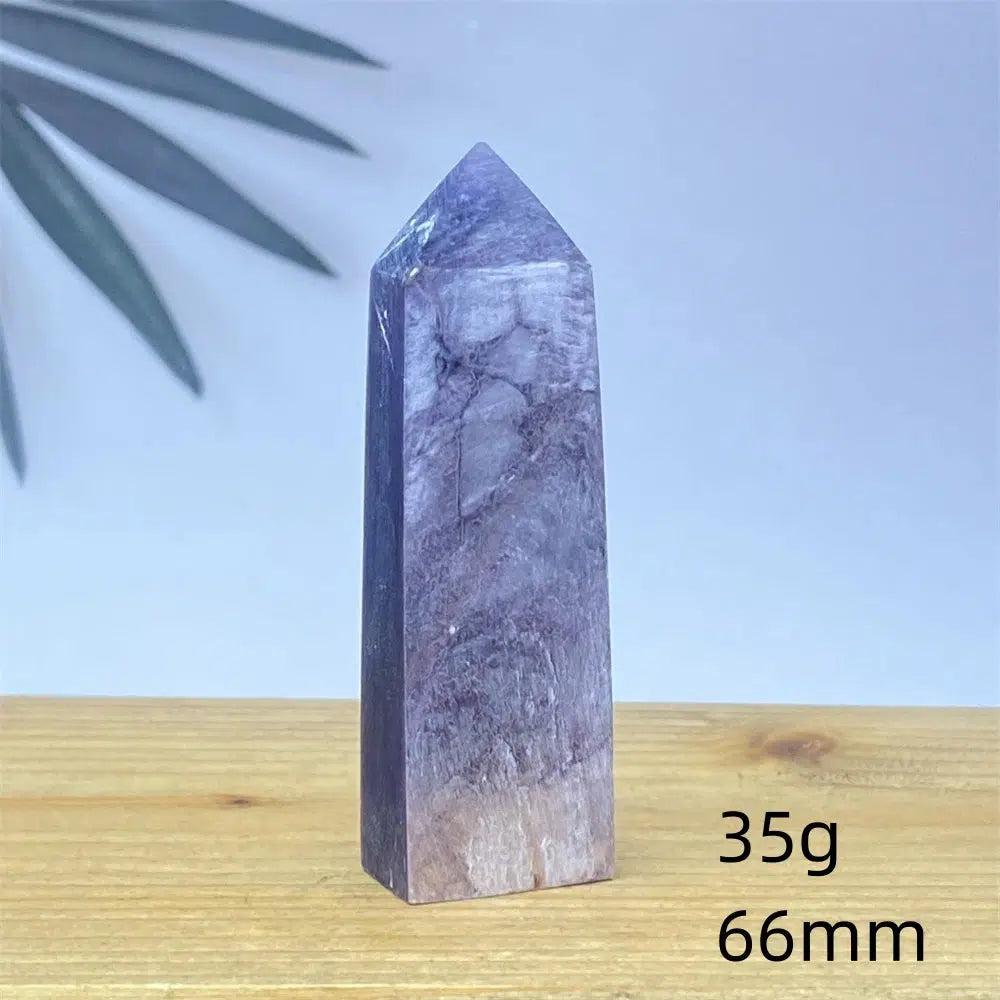 Purple Lepidolite Crystal Tower