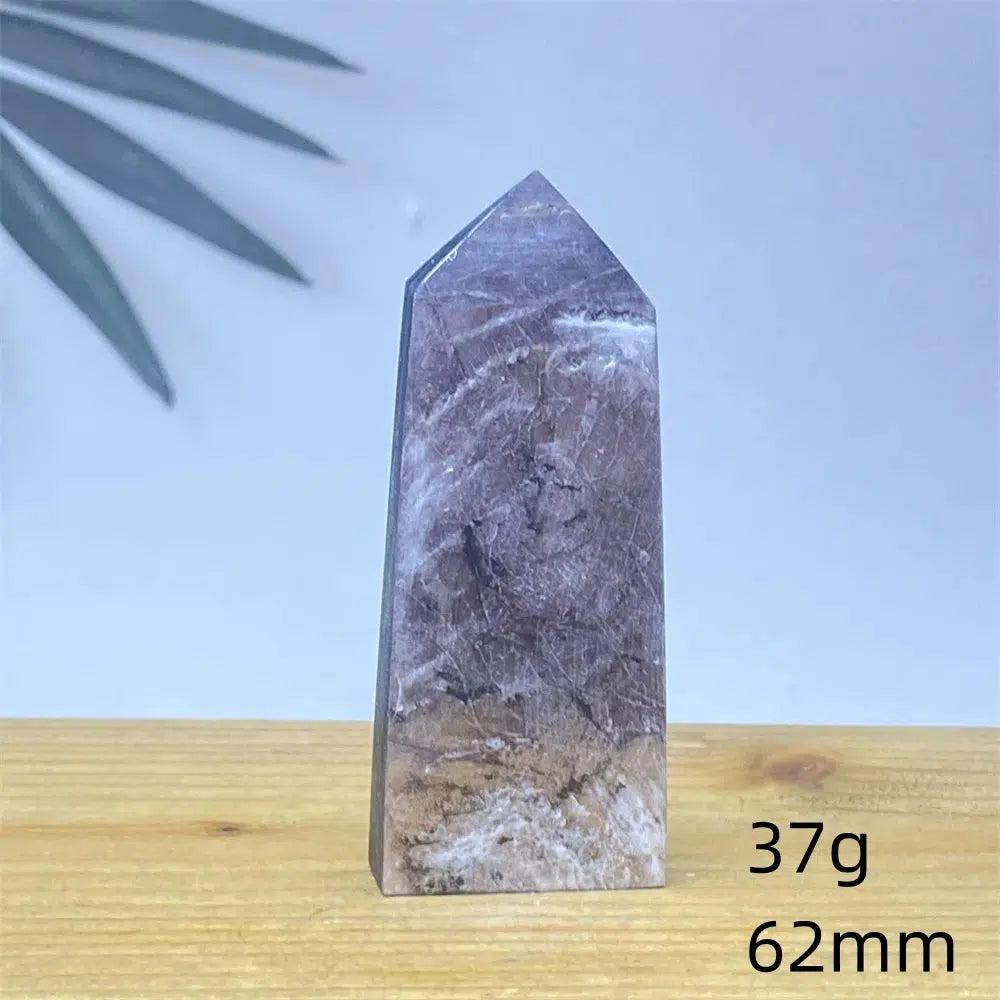 Purple Lepidolite Crystal Tower