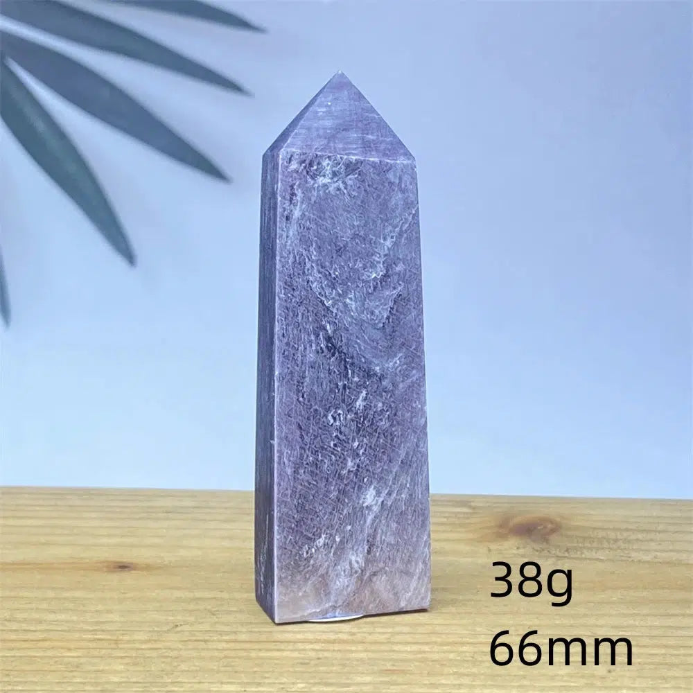 Purple Lepidolite Crystal Tower