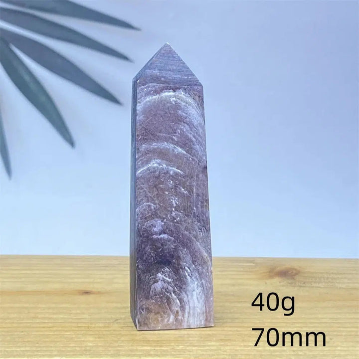 Purple Lepidolite Crystal Tower