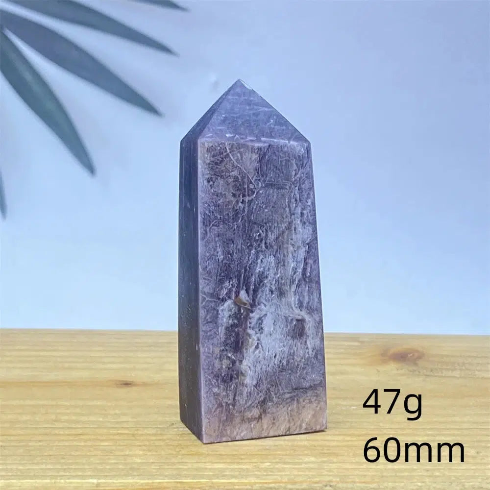 Purple Lepidolite Crystal Tower