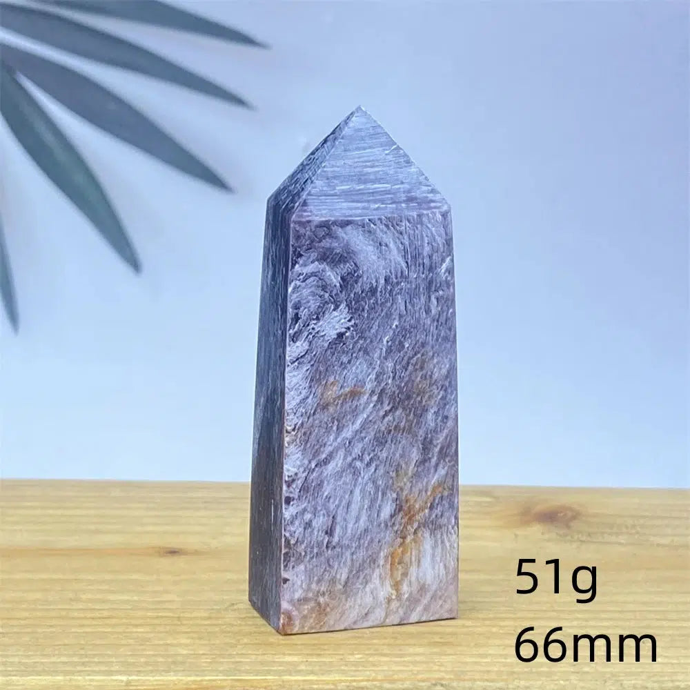 Purple Lepidolite Crystal Tower