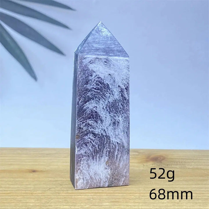 Purple Lepidolite Crystal Tower