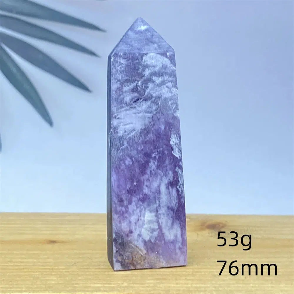 Purple Lepidolite Crystal Tower