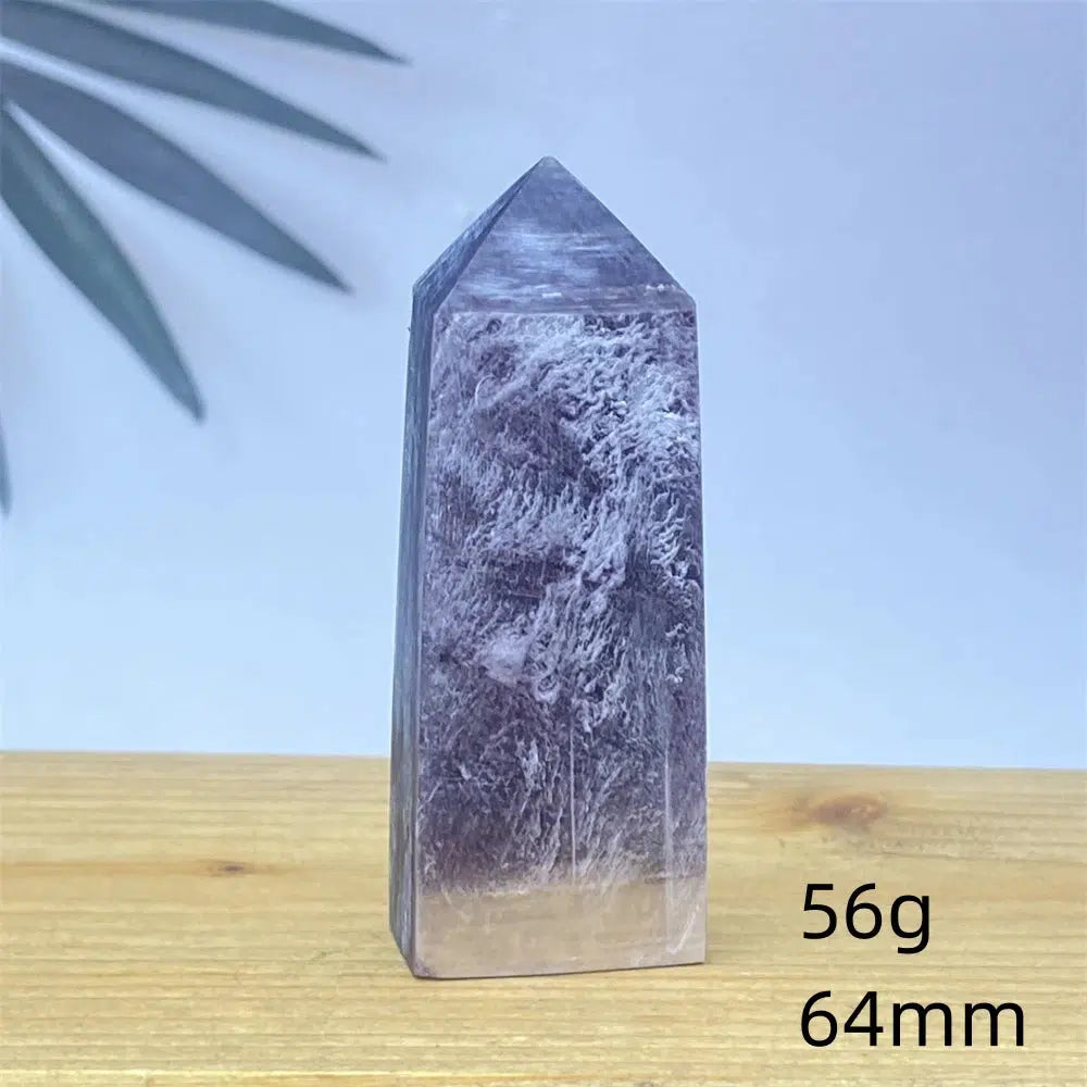 Purple Lepidolite Crystal Tower