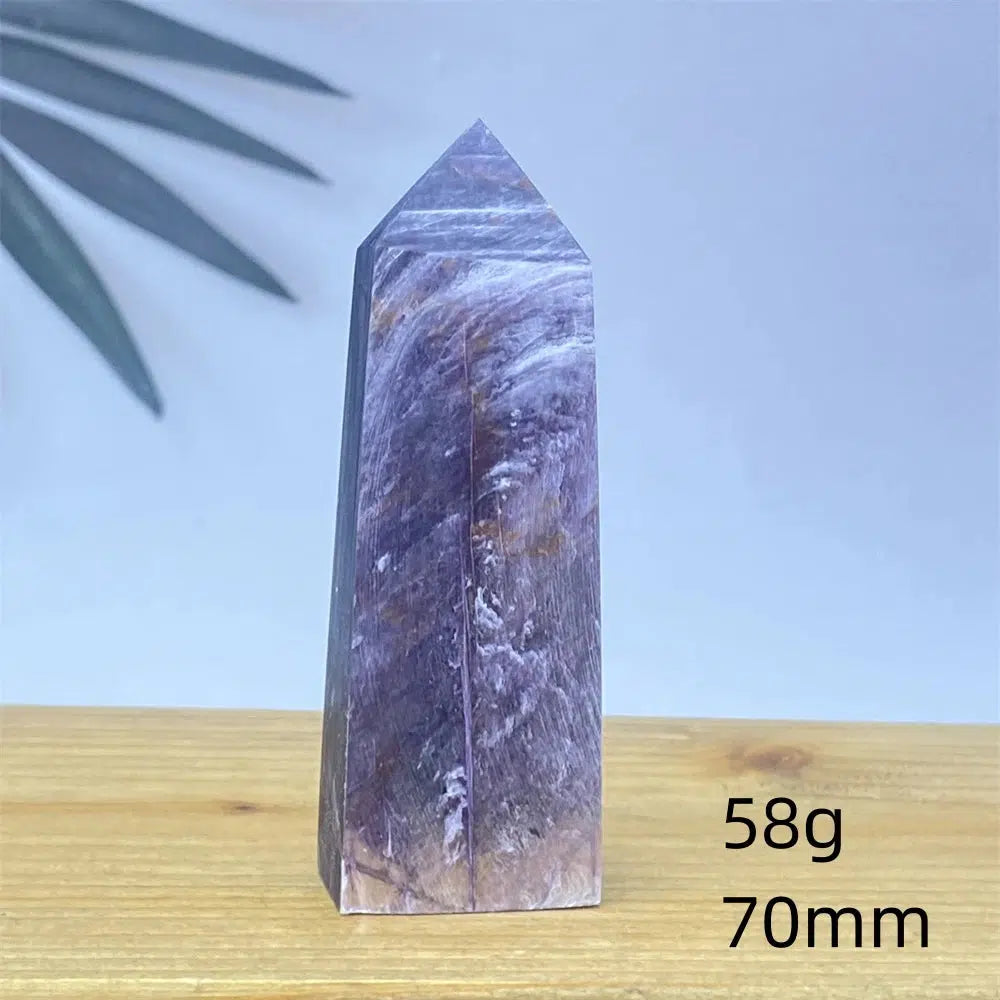 Purple Lepidolite Crystal Tower