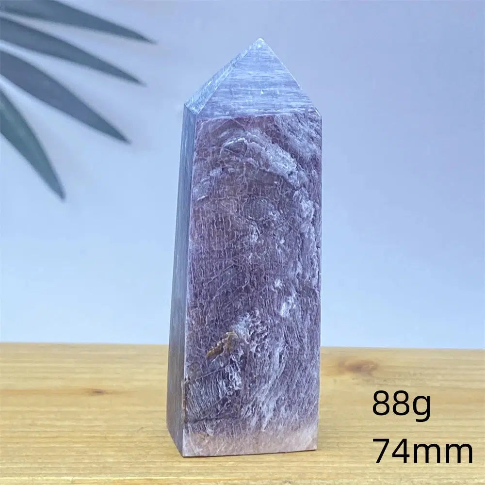 Purple Lepidolite Crystal Tower