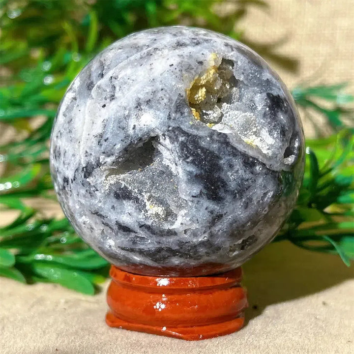 Purple Sphalerite Druzy Crystal Sphere