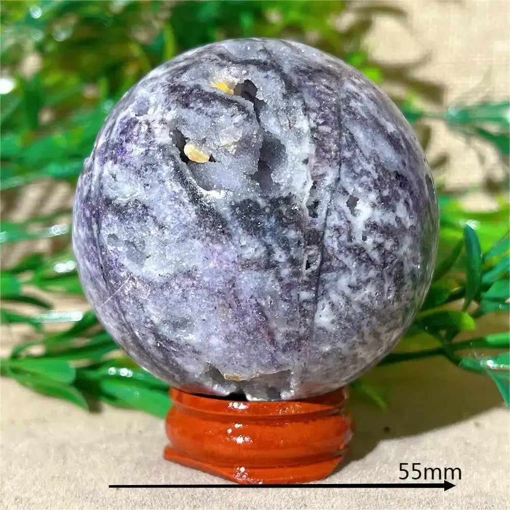 Purple Sphalerite Druzy Crystal Sphere