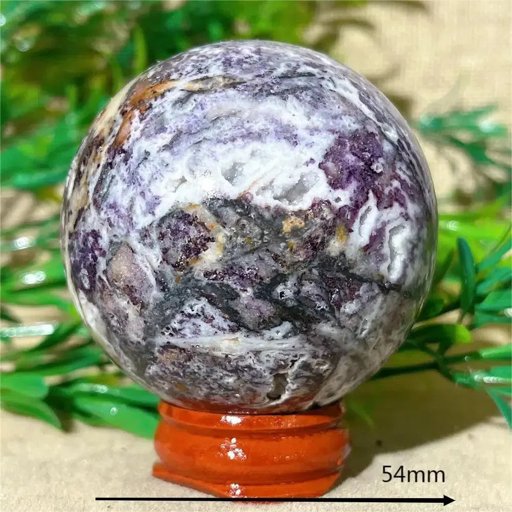 Purple Sphalerite Druzy Crystal Sphere